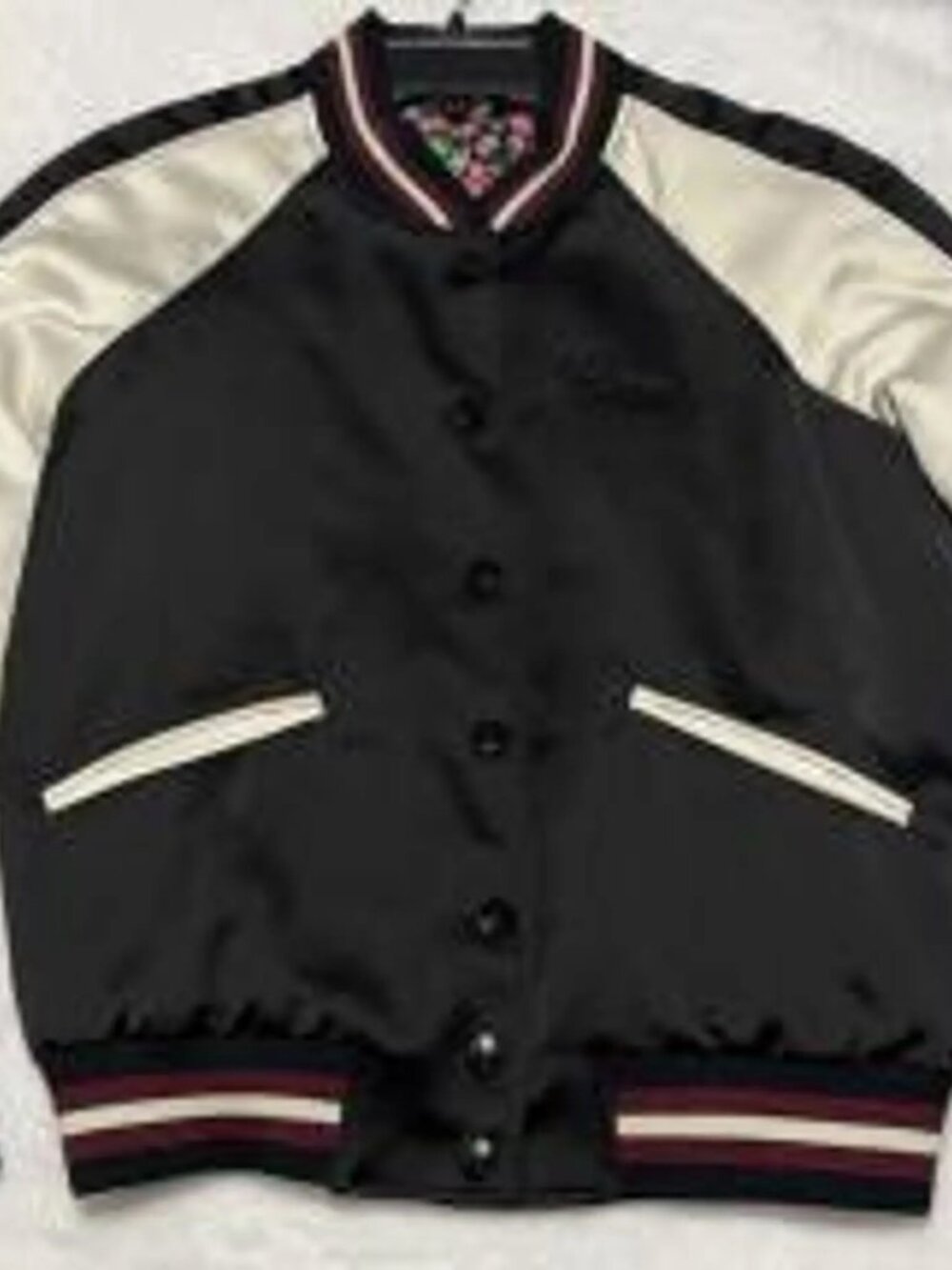 Coach Reversible Satin Varsity Jacket